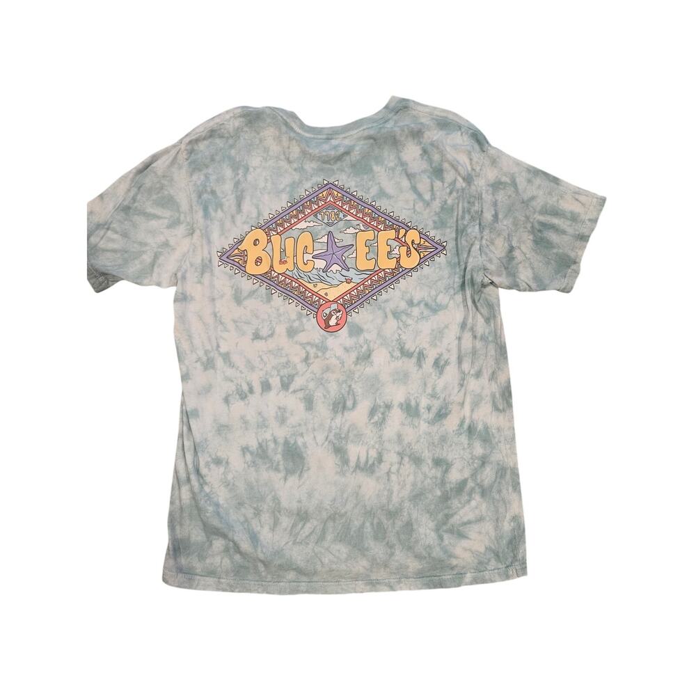 Buc ee's green tie dye t shirt Mens womens unisex XL soft relaxed tee